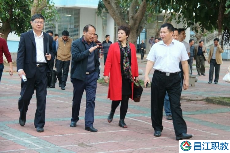 省政协领导莅临昌江县职业教育中心调研(图1)